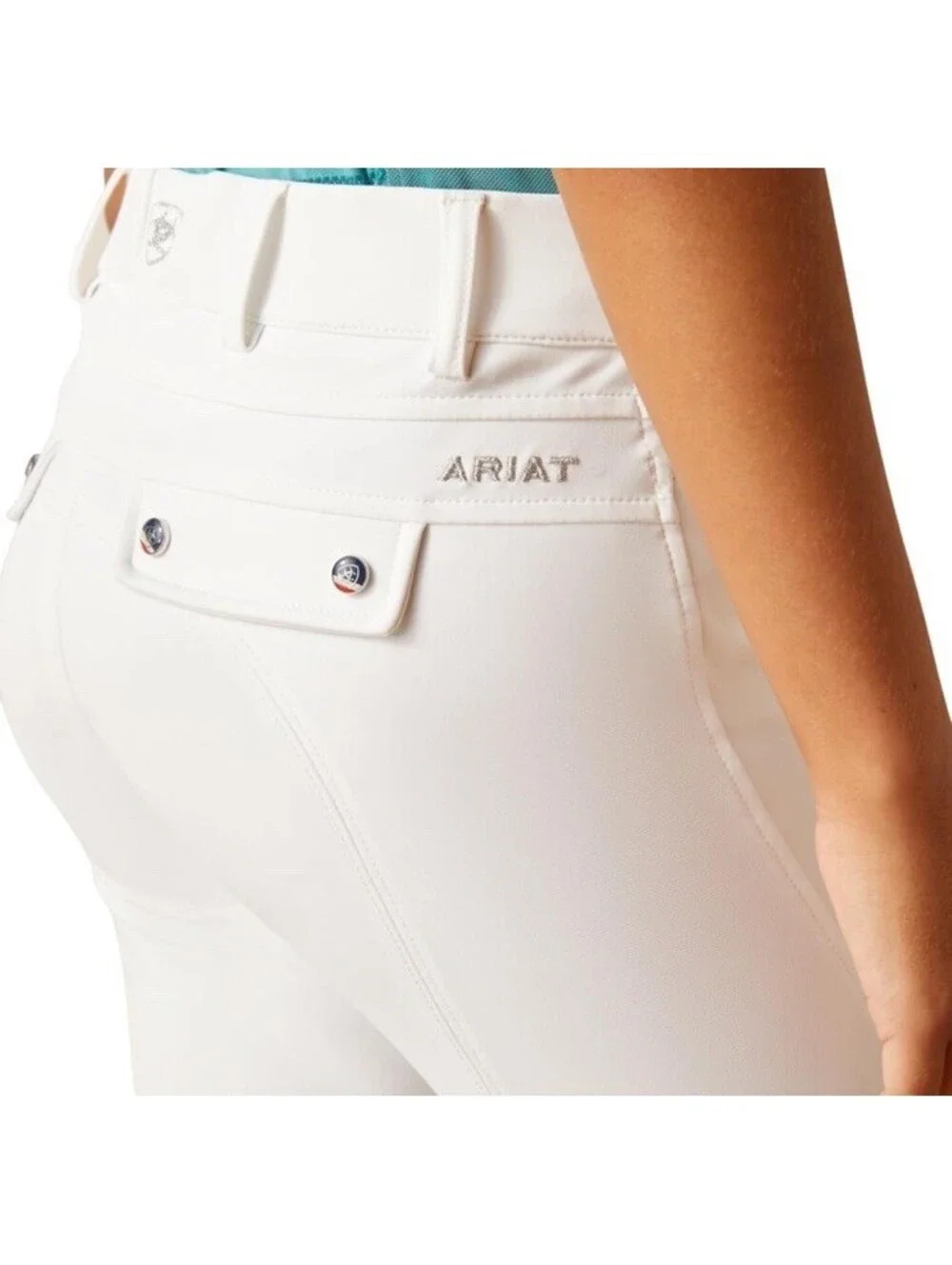 ARIAT Kids Tri Factor Grip Knee Patch Breech Equestrian Riding Pant YOUTH Size 7